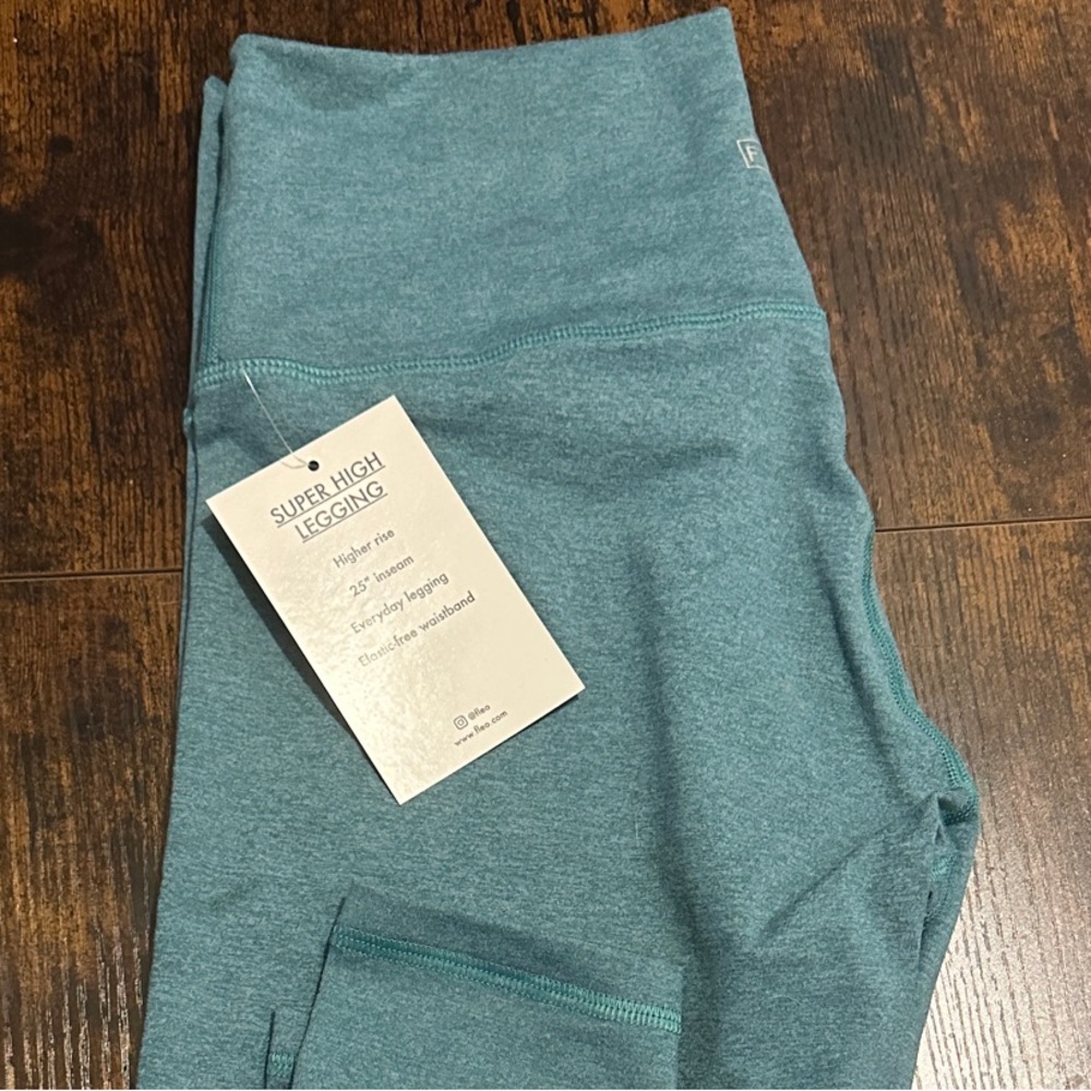 Fleo Teal Super High Leggings